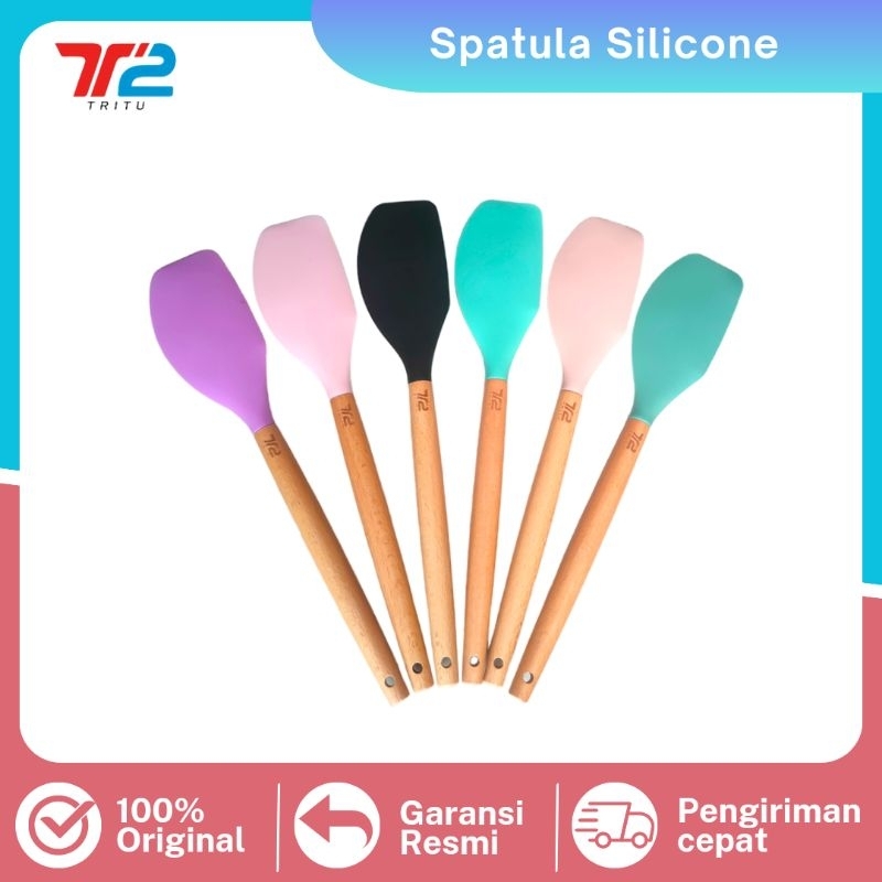 TRITU Spatula Silicone Spatula Silikon Sutil Penggorengan Food Grade