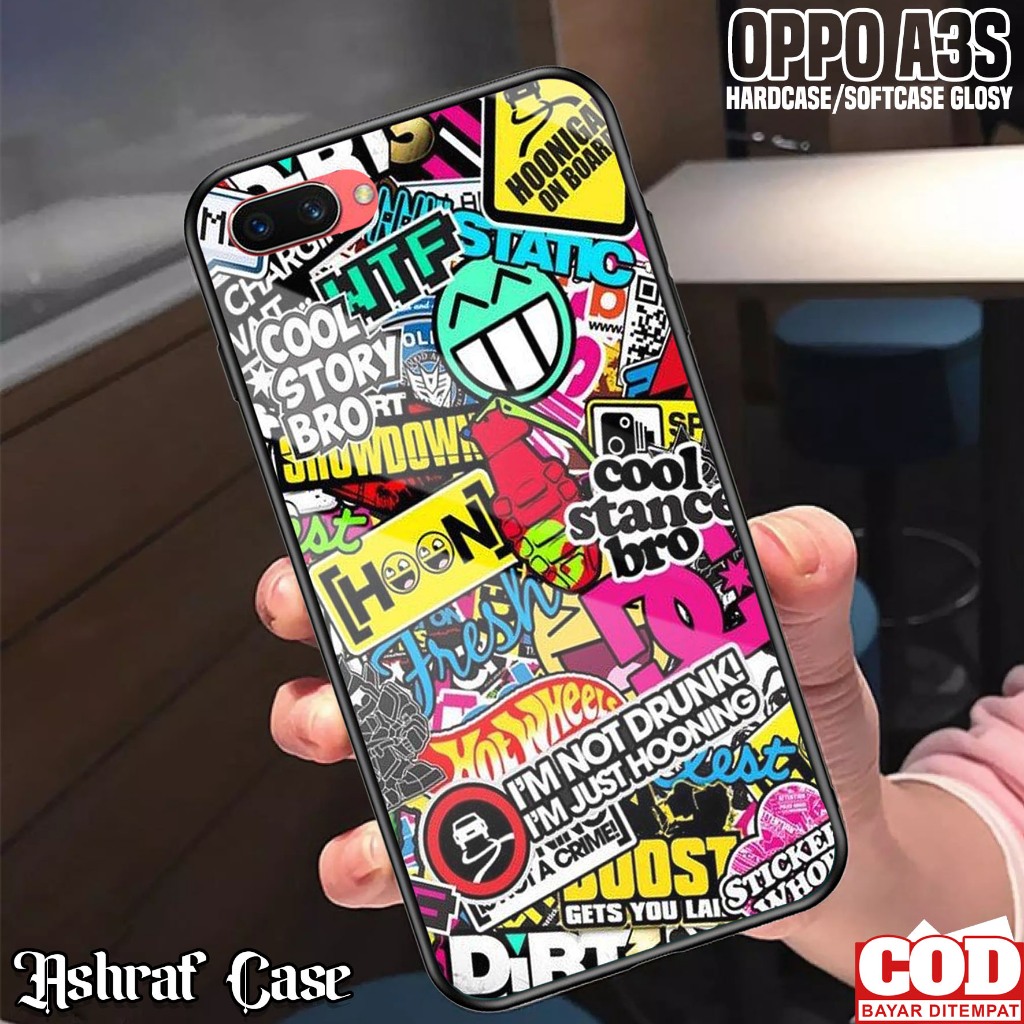 Case Oppo A3S - Casing Hp Oppo A3S ( GRAFF ) Kesing Hp Oppo A3S - Silikon Hp Oppo A3S - Softcase Gla