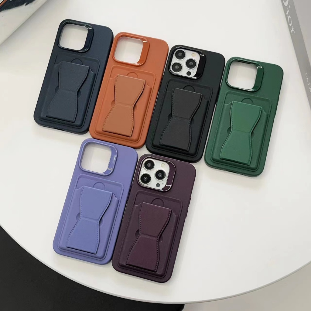 Slot Card + Standing Multi Fungsi Case Premium IPHONE 11 12 13 14 15  14+ 15+ PLUS 15 PRO MAX