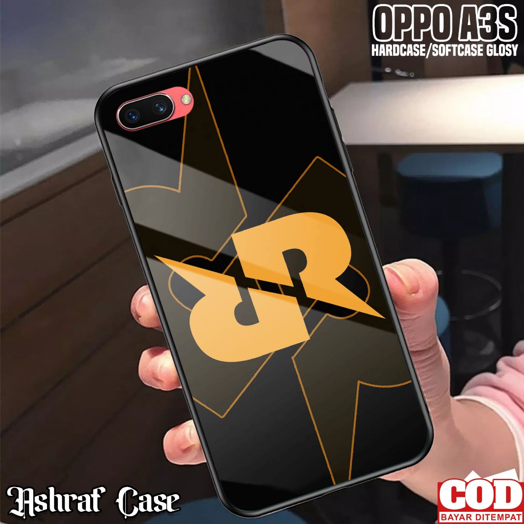 Case Oppo A3S - Casing Hp Oppo A3S ( RRQ ) Kesing Hp Oppo A3S - Silikon Hp Oppo A3S - Softcase Glass