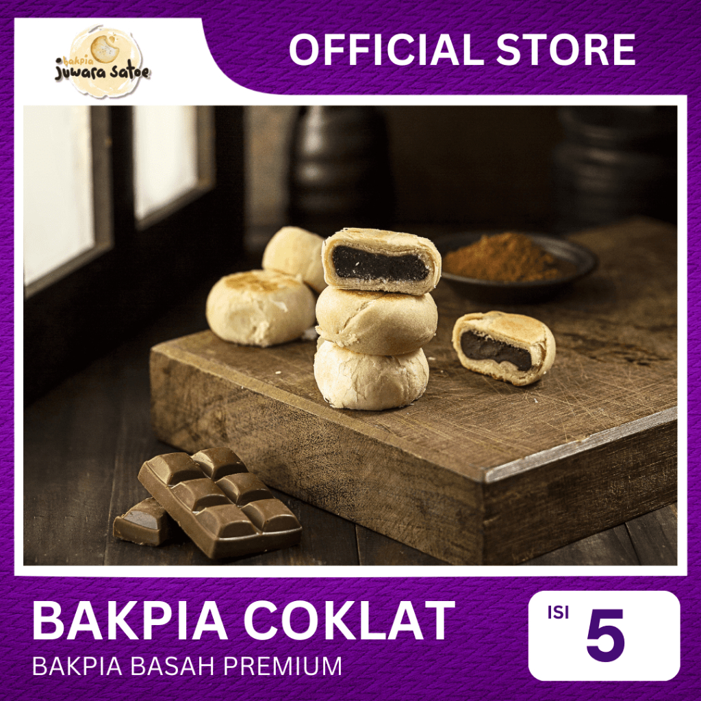 

[ ISI 5 ] BAKPIA BASAH COKLAT - JUWARA SATOE