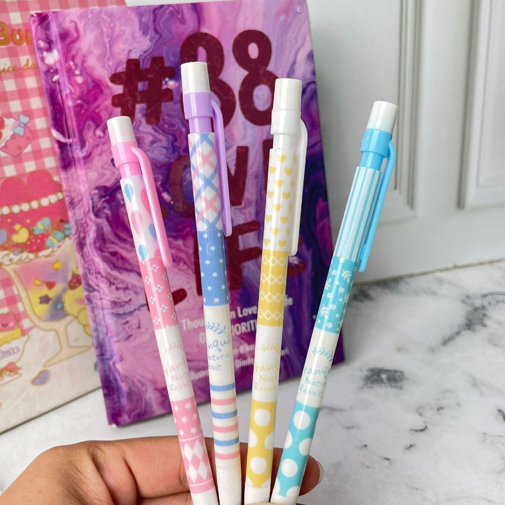 

Pensil Cetek Mekanik Motif Kelinci Tranquil 2B - PCM 1033 - pencil lead original asli tebal alat tulis hadiah kantor kerja sekolah lucu unik mewah fancy