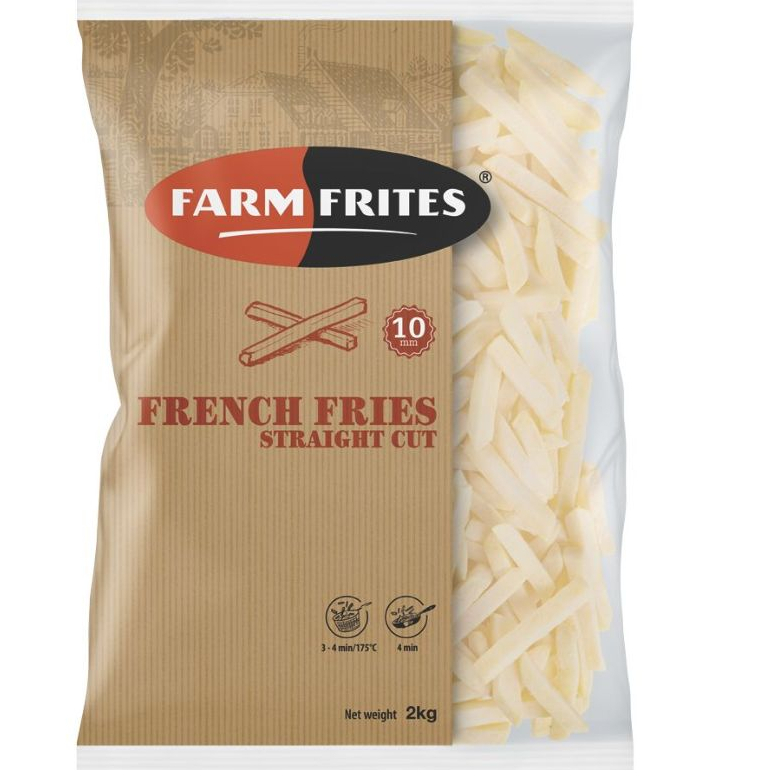 

FARM FRITES French Fries Straight Cut / Kentang Goreng Straight Cut 2Kg