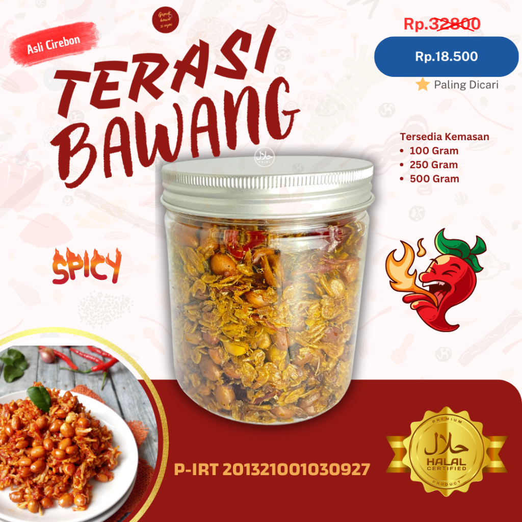 

100 gr Terasi Bawang / SIWANG Asli Cirebon