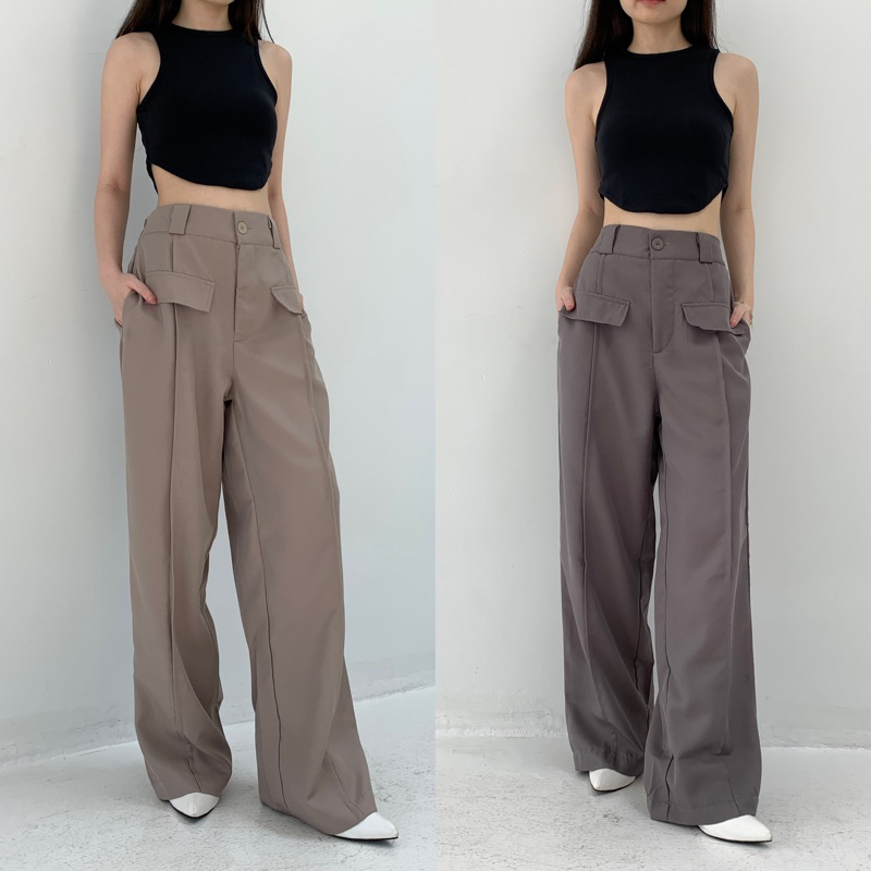 Jema pants / kulot highweist / loose pants / basic / casual