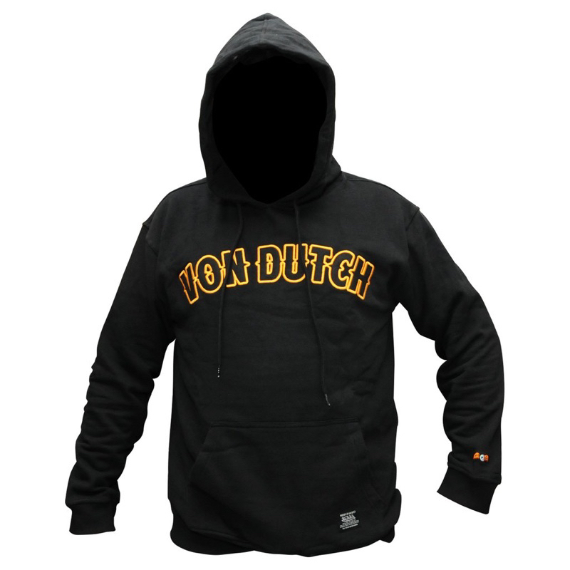 VONDUTCH hoodie hitam logo bordir NEW ORIGINAL 100%