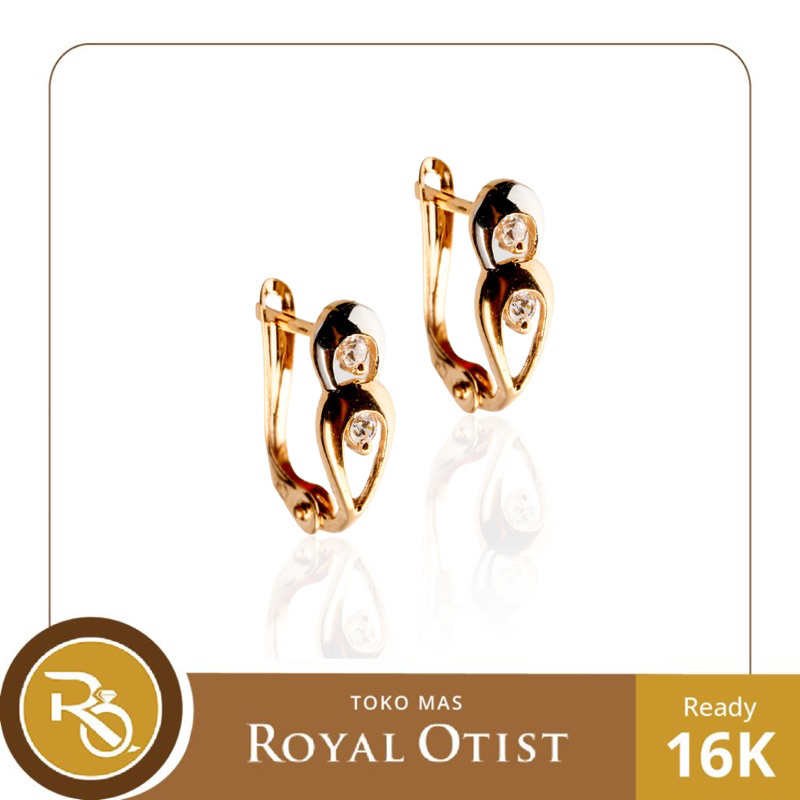 Anting Klip Emas Nyssa 16 K