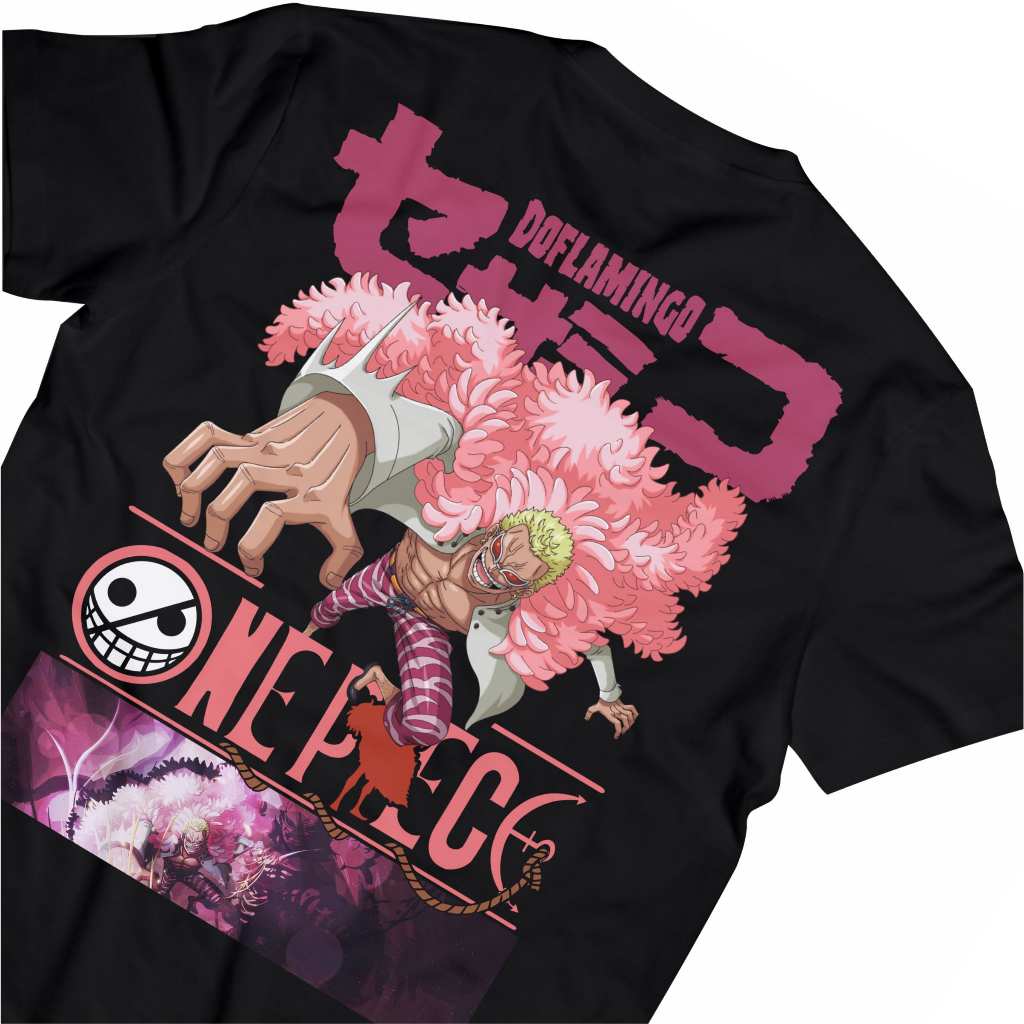 Kaos Baju One Piece Doflamingo || Kaos Anime One Piece Premium