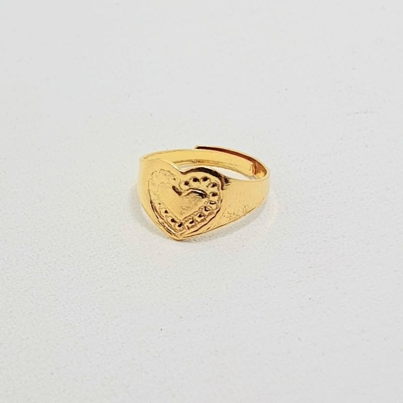 Cincin Bayi Emas Muda Love Polos 1/2 Gram