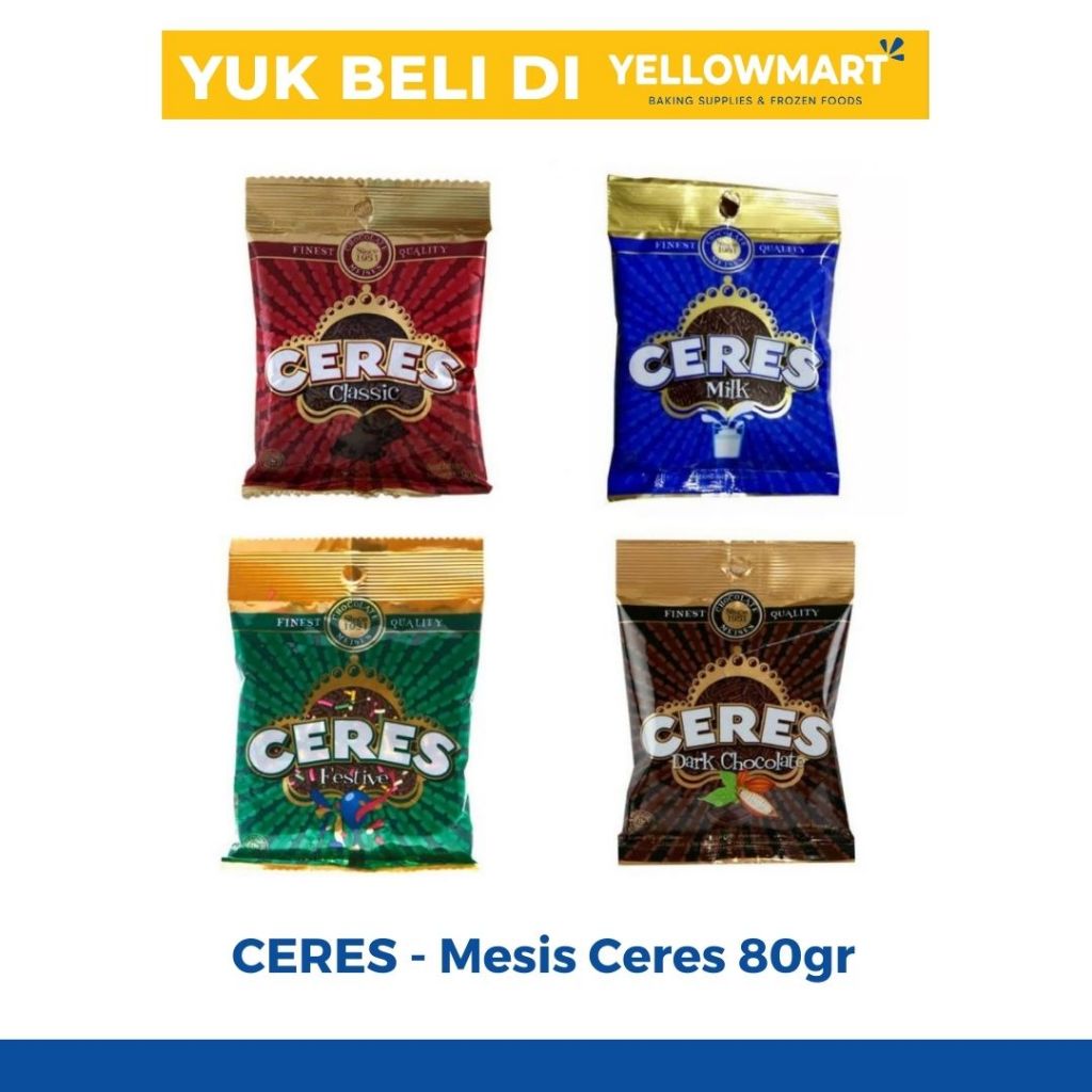 

CERES - Mesis Ceres 80gr Mesis Coklat Festive Dark 75gr Milk Classic