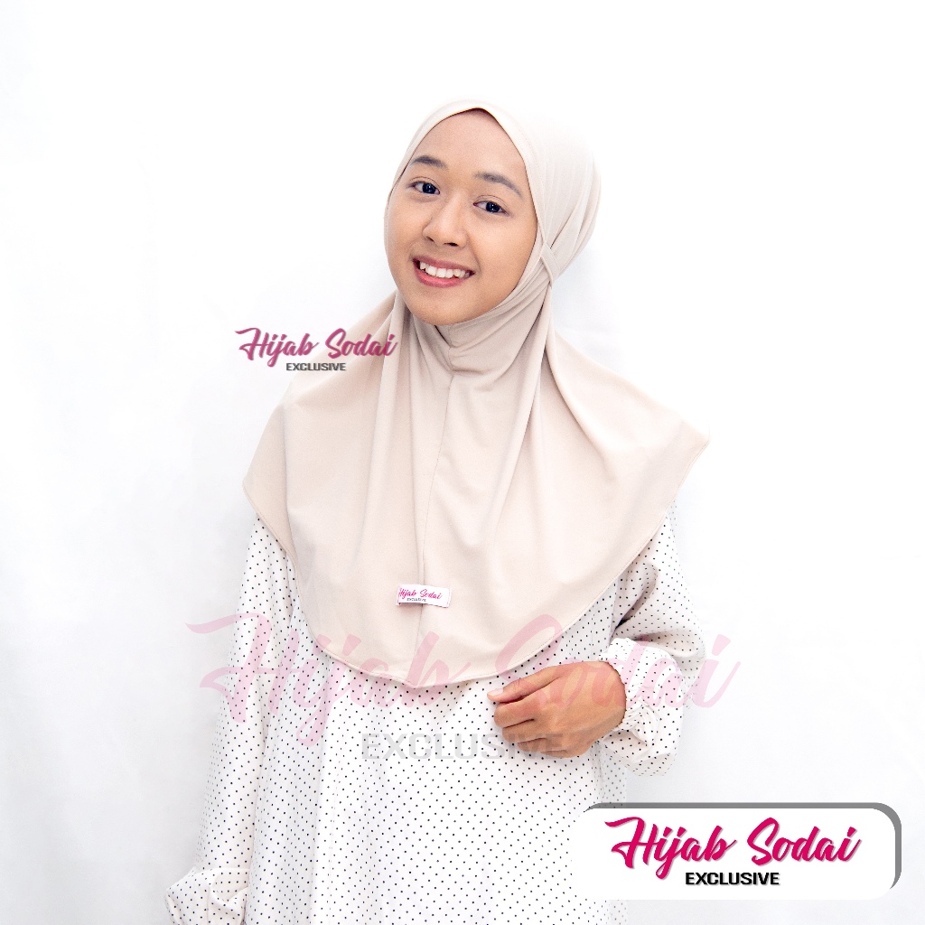 SODAI EXCLUSIVE - Hijab Bergo Maryam Sodai Tali Jersey Super Premium M