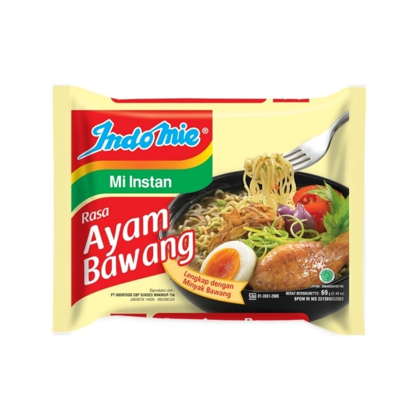 

Indomie Mi instan Ayam bawang 69 gram