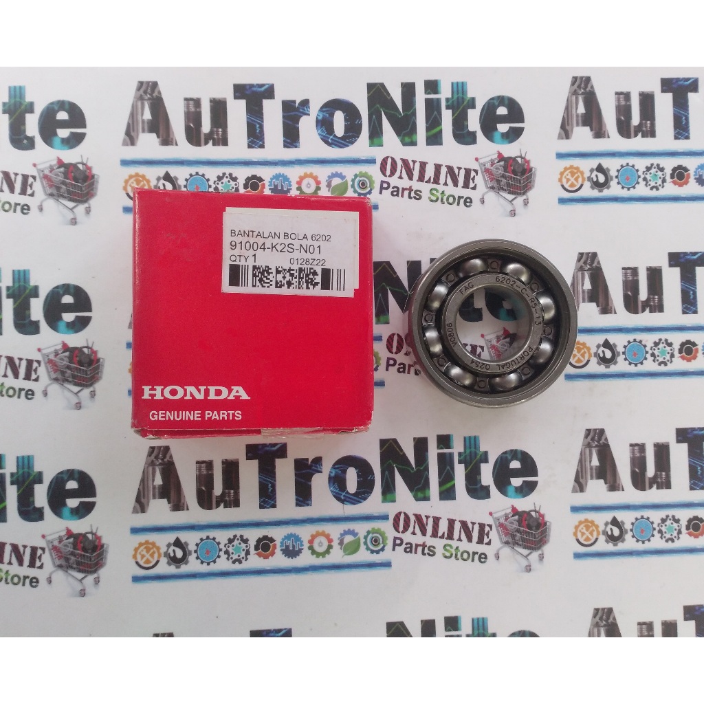 Bearing Radial Ball Laher As Roda Belakang 6202 91004-K2S-N01 Ori Honda Air Blade Giorno Vario PCX S