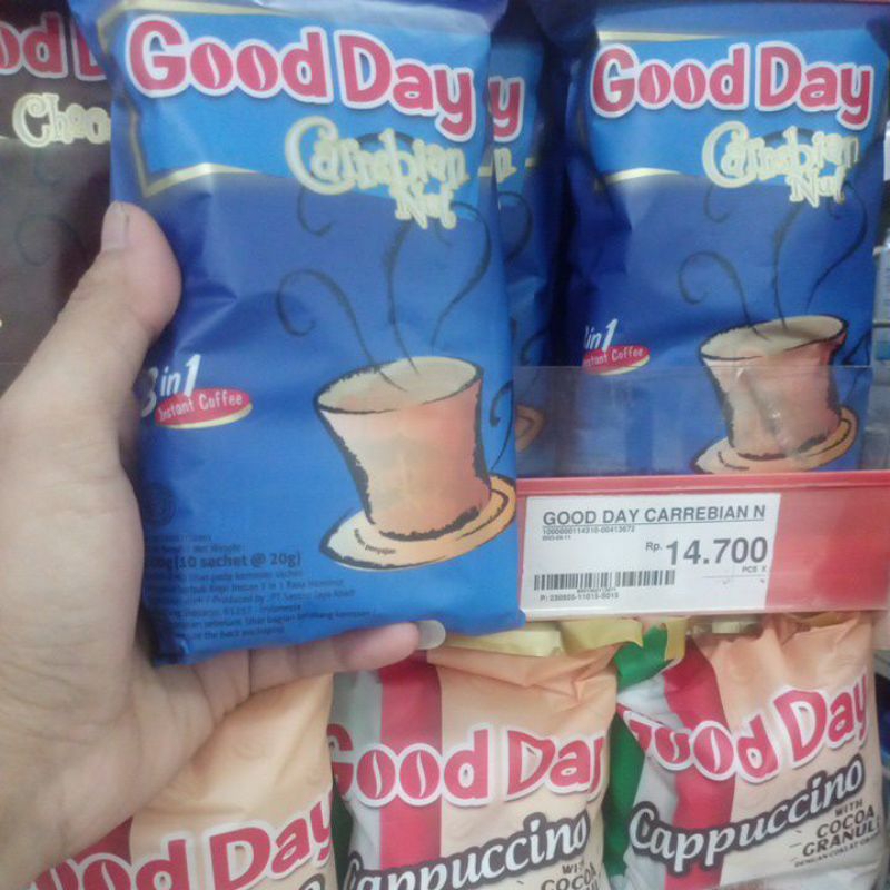 

Goodday Carabian 10s (1 renceng 10 saschet)