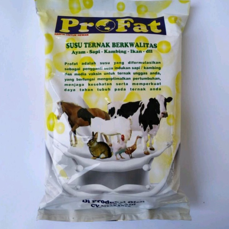 PROFAT 1 KG SUSU FORMULA HEWAN Pengganti susu Indukan hewan ternak sapi,kuda,kelinci,ayam,ikan,kucin