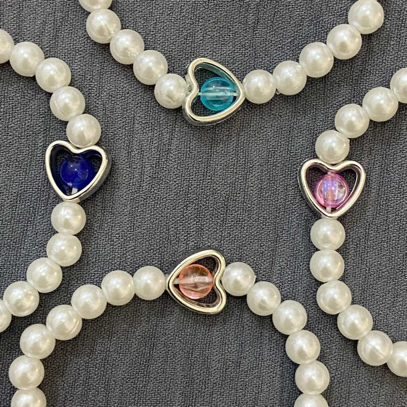 Gelang mutiara putih // Gelang Mutiara love