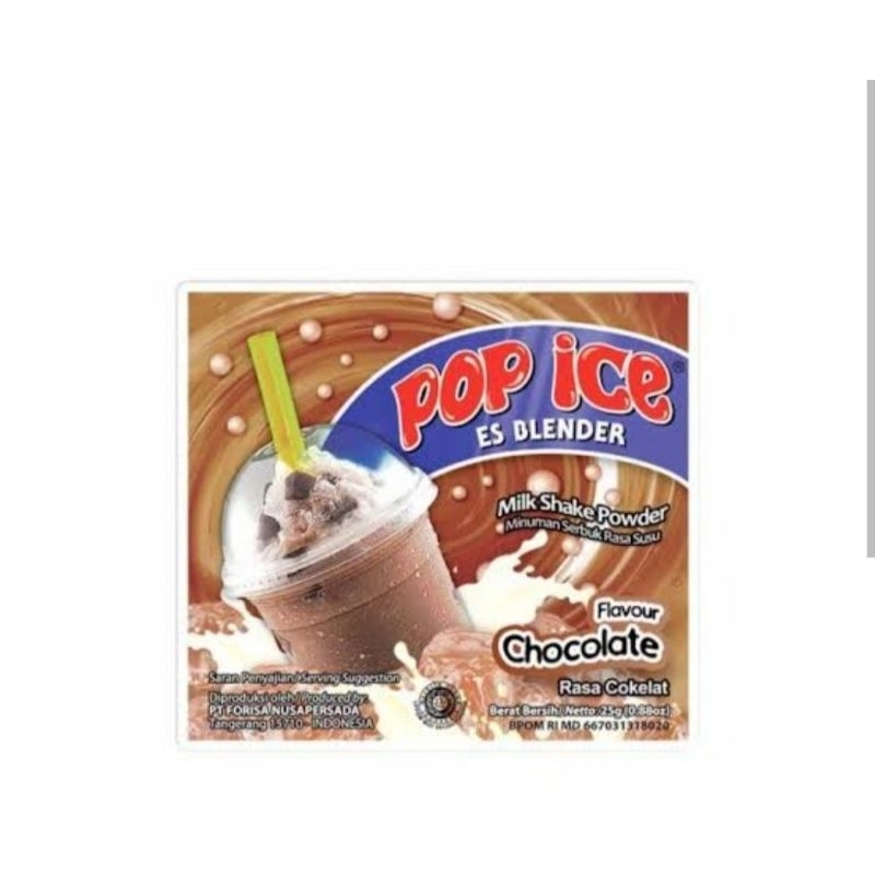 

Pop Ice sachet 25 gr minuman kemasan sachet