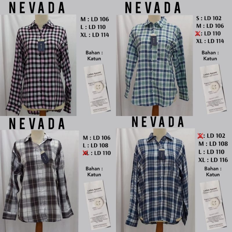 kemeja Nevada wanita