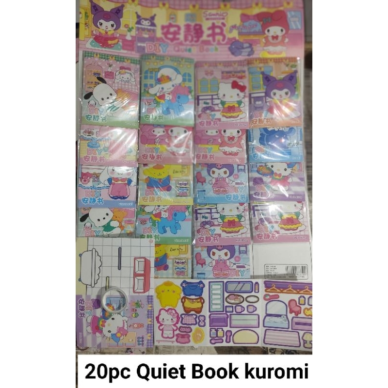 

Paper Quiet Book / Stiker dekor / Paper doll 20pc Grosir