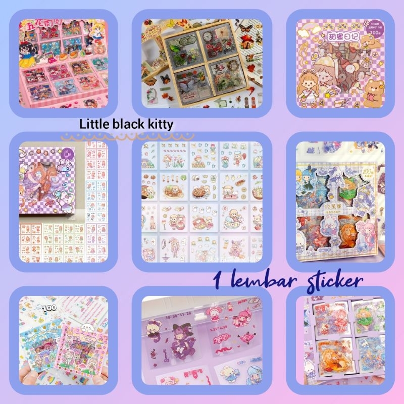 

1pcs sticker pet diy decoratif motif 12 zodiac, motif kartun, motif gadis