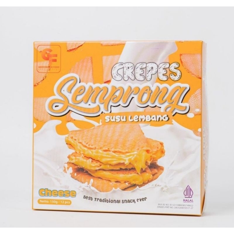 

CREPES SEMPRONG SUSU LEMBANG rasa Cheese(Keju)