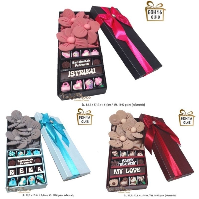 

Kado Gift ulang tahun anniversary wisuda coklat trulychoco EGH16