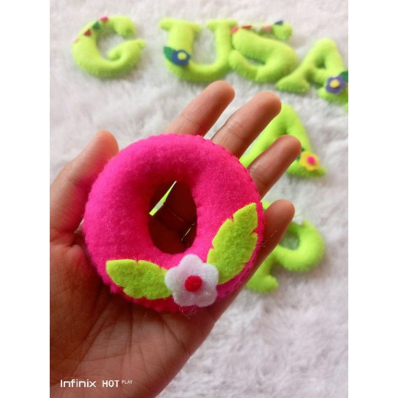 HIASAN NAMA CUSTOM FLANEL/HIASAN DINDING NAMA/TUGAS PRAKARYA ANAK TK