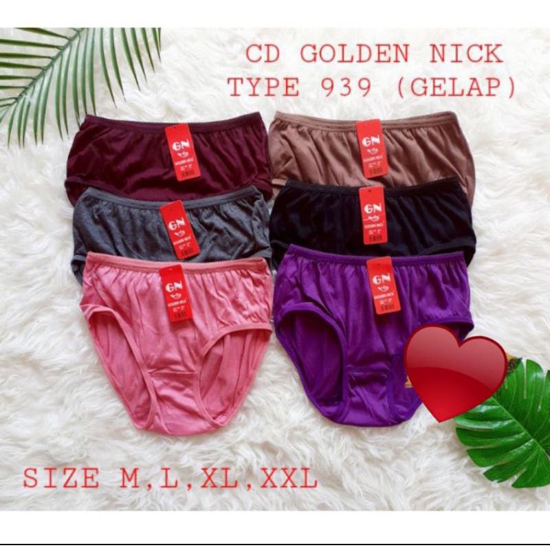[M L XL 3L] CD WANITA DEWASA CELANA DALAM WANITA LUSINAN GOLDEN NICK 939/CD WANITA REMAJA/CD WANITA 