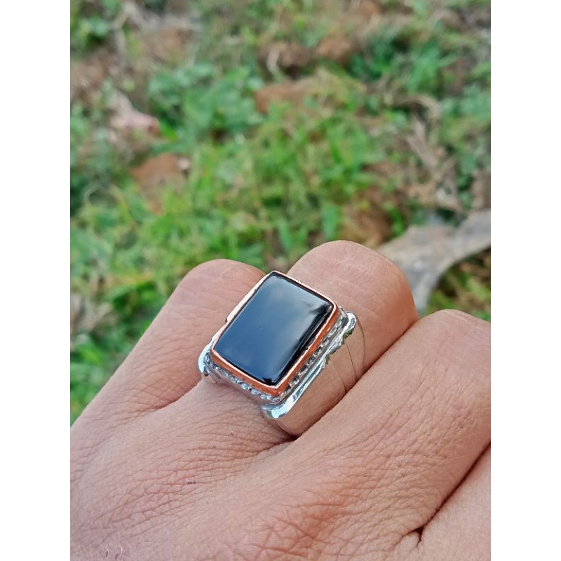 natural Yaman Wulung ring 7.dim 18x14x6