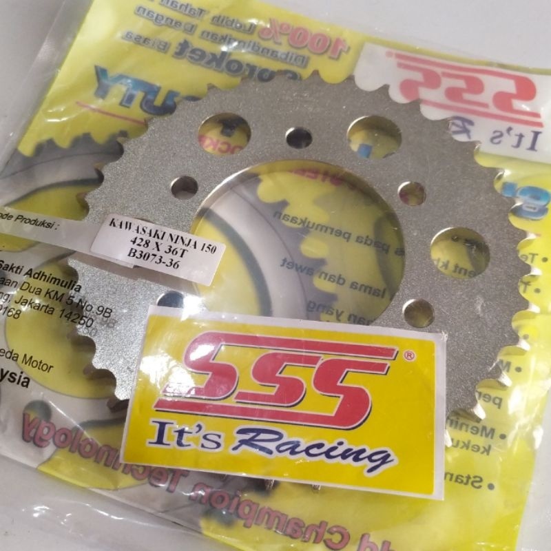 SSS Gear Belakang 428 Ninja 150 R