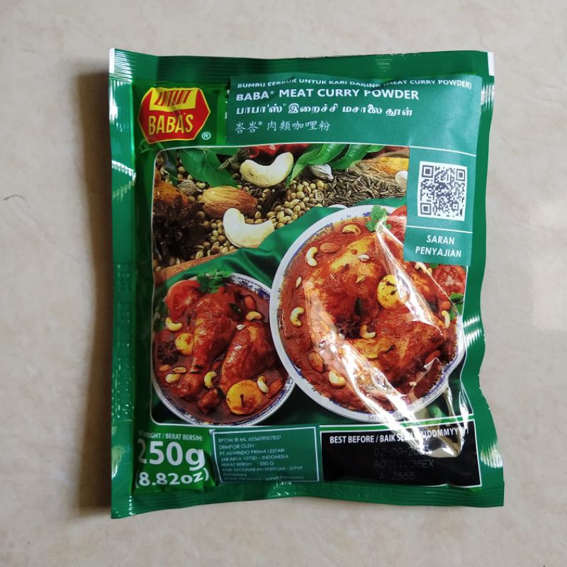 

Babas Meat Curry Powder 250gr / Basas Kari / Bumbu Kari