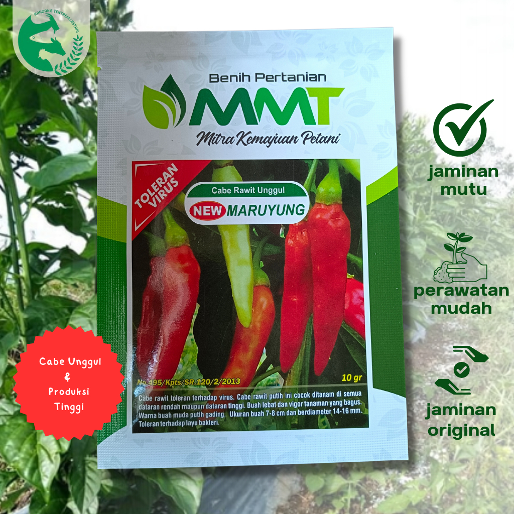 Benih Cabe Rawit NEW Maruyung 10 Gram Cabai Unggul Asli Cap MMT