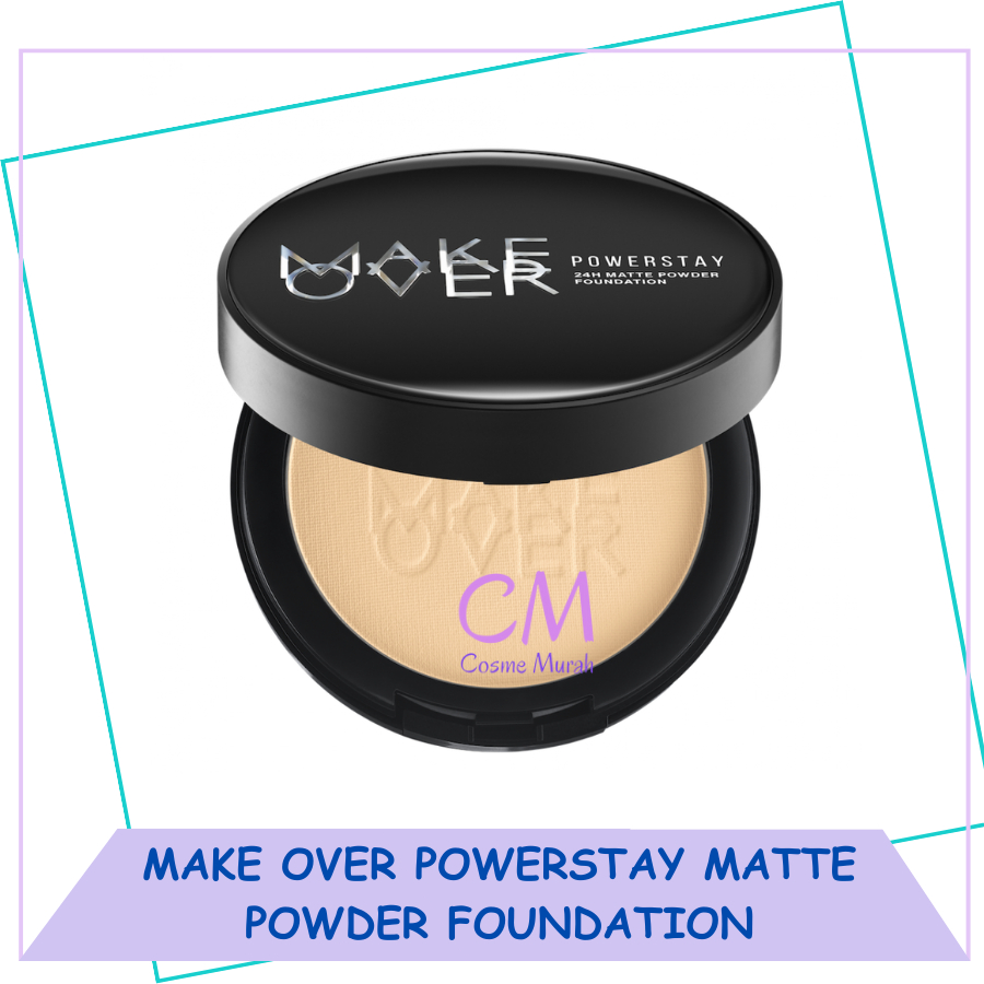 CM ✨MAKE OVER Powerstay 24H Matte Powder Foundation | Makeover Bedak Padat Compact Powder