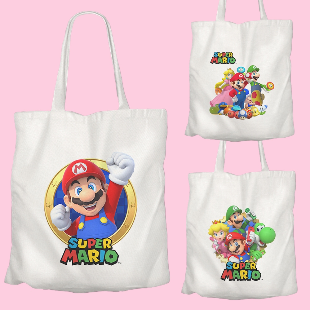 

Tas Ultah Anak Tas Ultah Goodie Bag Totebag Anak Termurah Custom Super Mario