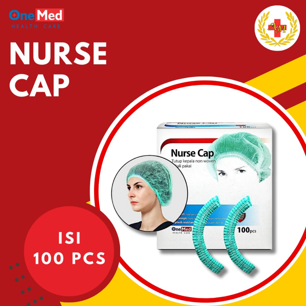 Nurse Cap/ Penutup Kepala Bukan Kain Merk Onemed