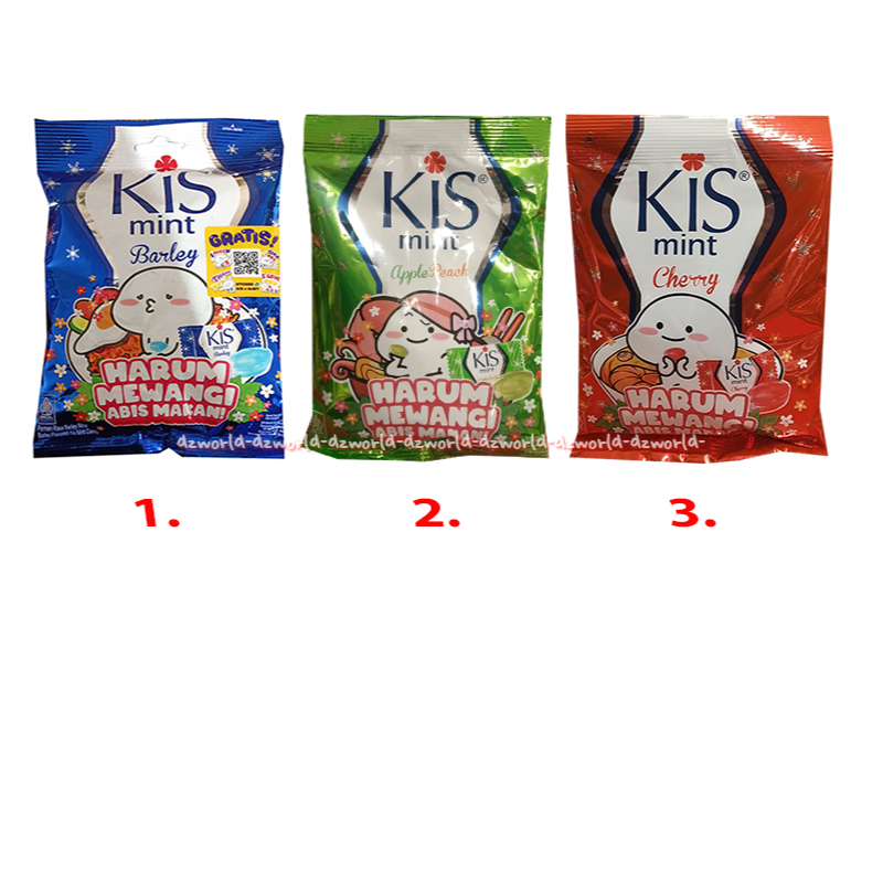 

Kis Mint 100gr Barley Apple Peach Cherry Permen Kiss Untuk Nafas Harum Mewangi Abis Makan Mint Candy