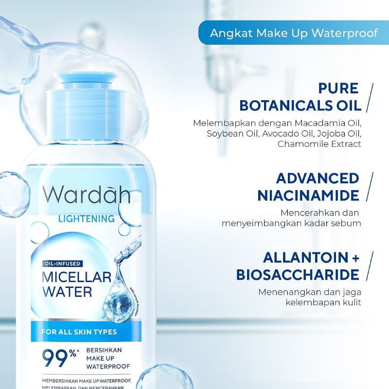 Wardah Lightening Oil-Infused Micellar Water | Wardah Lightening Micellar Water | Wardah Micellar Wa