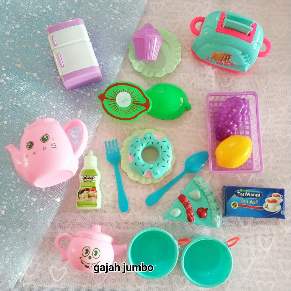 Mainan Anak  Kitchen Set Tea Time Kue Basah Playfood
