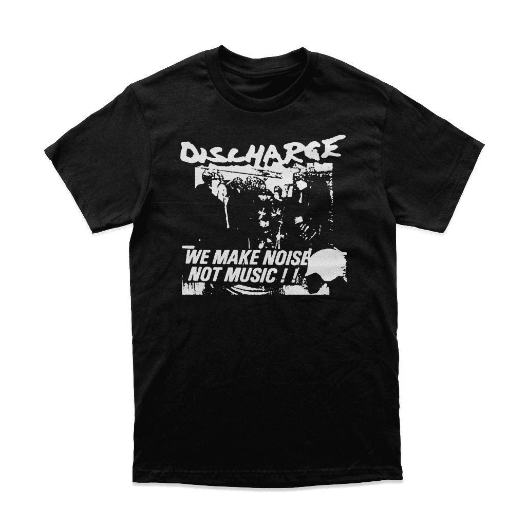 Kaos Tshirt Baju Band Discharge "We Make Noise Not Music" Merchandise