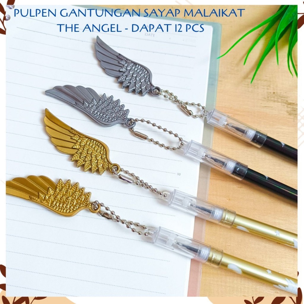 

SELUSIN (12 PCS) PULPEN GANTUNGAN SAYAP MALAIKAT THE ANGEL WING PEN PENA BOLPEN BOLPOIN ANAK LUCU ALAT TULIS KANTOR SEKOLAH MURAH TERMURAH
