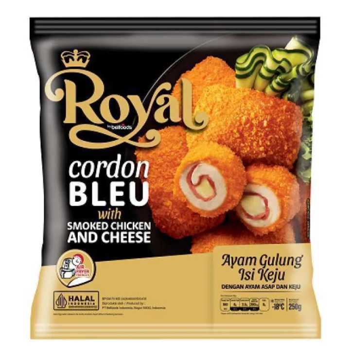 

FROZEN FOOD BELFOODS CHICKEN CORDON BLEU 250GRAM ISI 3 - DISASS JOGJA