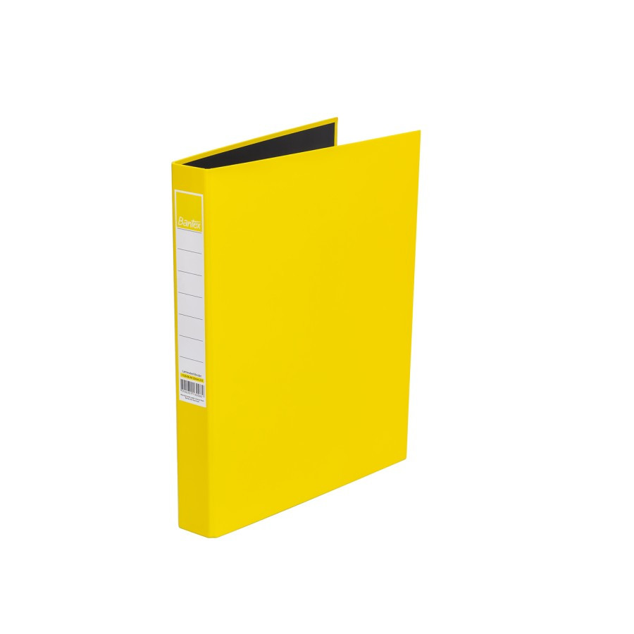 

Bantex Laminated Ring Binder 2 Ring 20mm A4 Yellow #1130 06