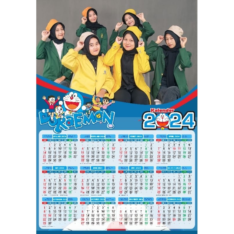 

Kalender 2025 Karakter kartun/ Custom pakai Foto Sendiri