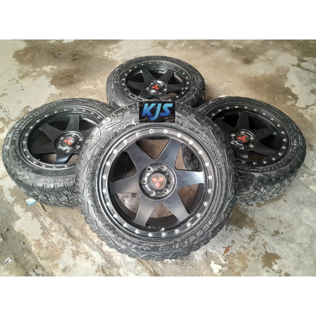 Pelek Racing Offroad Second HSR Kayong Ring 20 Pcd 6x139 Ban Bonus R20 Buat Pajero Strada Triton Vel