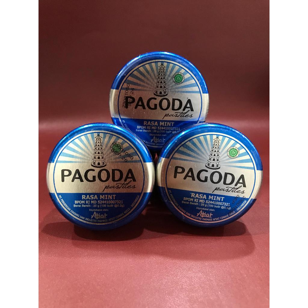 

Pagoda Pastiless Mint 20G - Permen Pagoda Rasa Mint