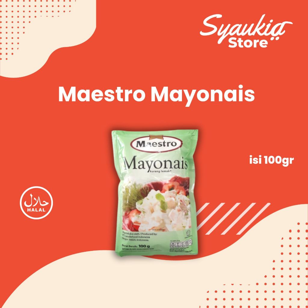 

1 Pcs Mayonais Maestro Mini 100 Gr Pouch Mayones Mayo