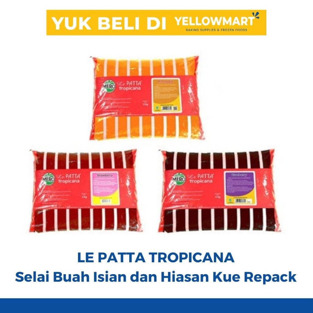

LE PATTA TROPICANA - Selai Buah Isian dan Hiasan Kue (REPACK)