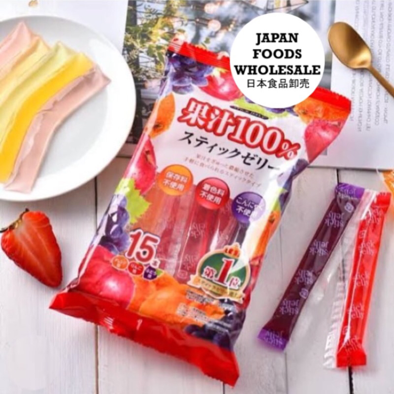 

Ribon Fruit Stick Jelly / cemilan impor / jelly stick / snack jepang