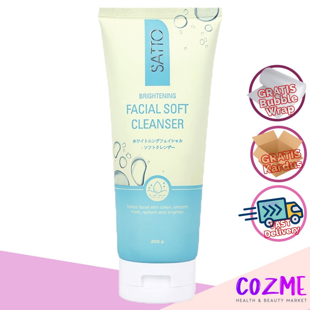 SATTO Brigtening Facial Soft Cleanser 200gr
