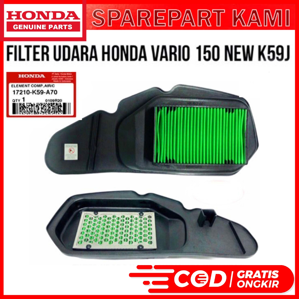 FILTER UDARA SARINGAN UDARA K59 VARIO 150 ESP K59J 2018 - 2022 K59